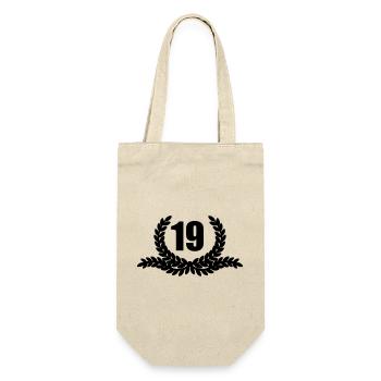 Lauwerkrans 19 YEARS - Gift Bag for Bottles - nature - Front