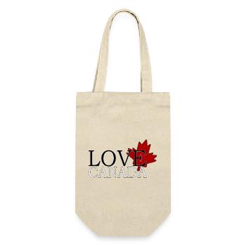 Amour canada - Sac à bouteille - nature - Devant