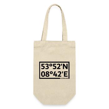 Cuxhaven coordinates - Gift Bag for Bottles - nature - Front