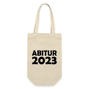 Abitur 2023 - Geschenkbeutel für Flaschen - Natur - Vorne