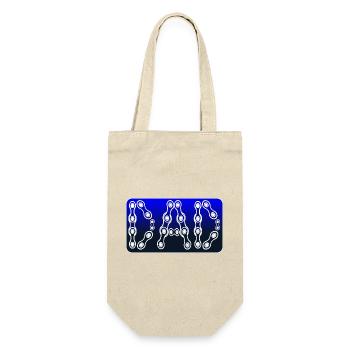 DAD CYCLING - BIKE - CHAIN - Gift Bag for Bottles - nature - Front