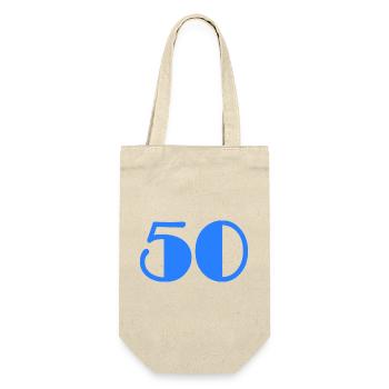 50. BIRTHDAY. HAPPY BIRTHDAY - Gift Bag for Bottles - nature - Front