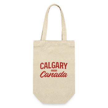 Calgary, Canada, Lettrage vintage - Sac à bouteille - nature - Devant