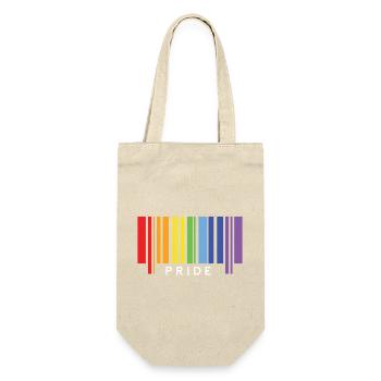 LGBTQ+ Stolz - Geschenkbeutel für Flaschen - Natur - Vorne