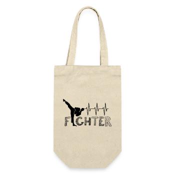 Pulse Kick Martial Arts Karate Kickboxing Symbol Team - Gift Bag for Bottles - nature - Front