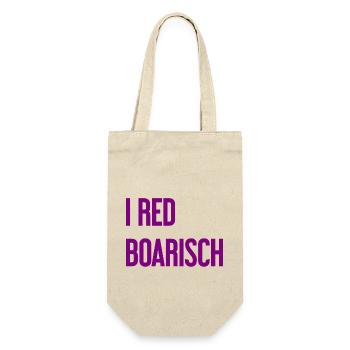 I red boarisch - Geschenkbeutel für Flaschen - Natur - Vorne