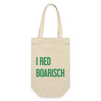 I red boarisch - Geschenkbeutel für Flaschen - Natur - Vorne