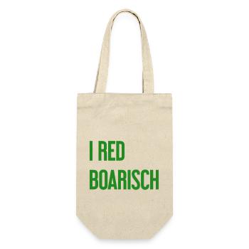 I red boarisch - Geschenkbeutel für Flaschen - Natur - Vorne