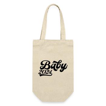 Baby 2024 - Geschenkbeutel für Flaschen - Natur - Vorne