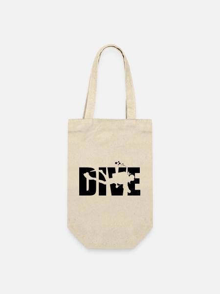 Dive Design für Tauchgang-Profis - Geschenkbeutel für Flaschen - Natur