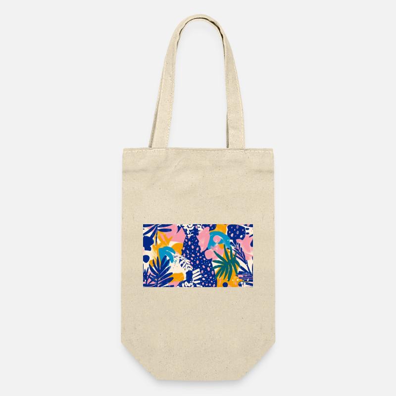 Tropical Abstract Pattern - Gift Bag for Bottles - nature