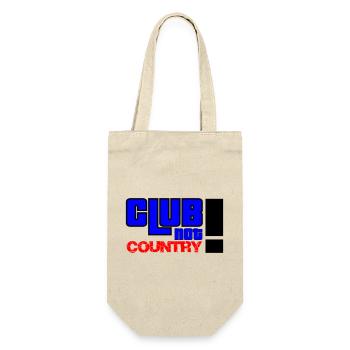 Club not country - Geschenkbeutel für Flaschen - Natur - Vorne