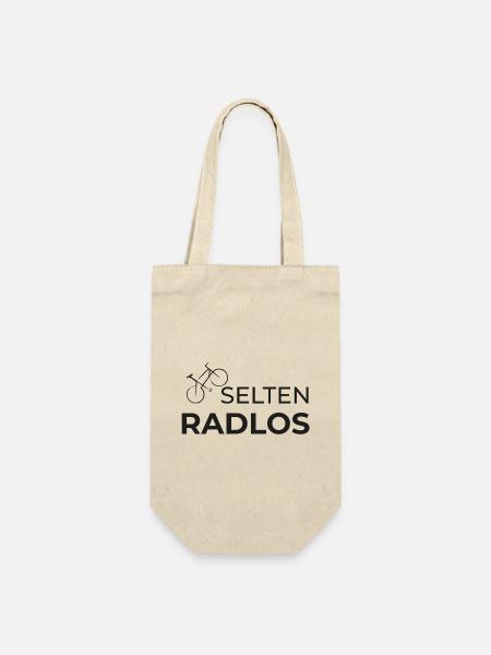 selten radlos radfahren shirt geschenk fahrrad - Geschenkbeutel für Flaschen - Natur