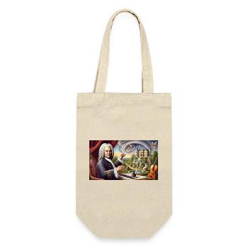 Johann Sebastian Bach : Portrait dans de nombreux styles de peinture - Sac à bouteille - nature - Devant
