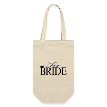 Team Bride! Customizable - Gift Bag for Bottles - nature - Front