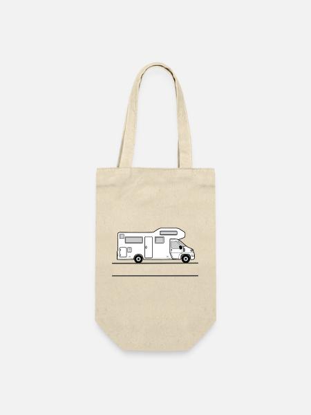 Camper-Banner - Geschenkbeutel für Flaschen - Natur