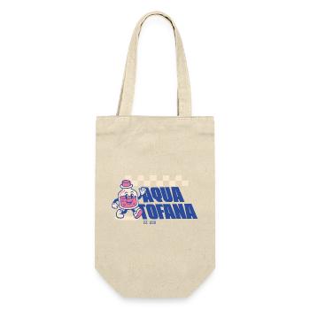 Aqua Tofana – Cute Retro Feminism - Geschenkbeutel für Flaschen - Natur - Vorne