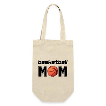 Basketball-Mom - Geschenkbeutel für Flaschen - Natur - Vorne