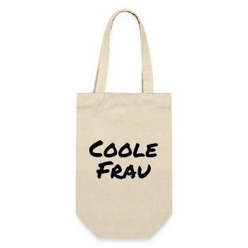 Femme cool drôle de dicton - Sac à bouteille - nature - Devant