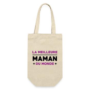 The World's Best Mom - Mother's Day - Gift Bag for Bottles - nature - Front