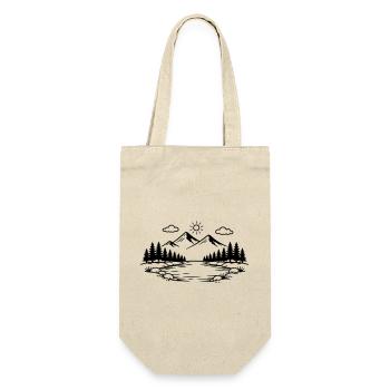 Mountains Nature Outdoor Icon - Gift Bag for Bottles - nature - Front