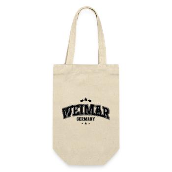 Weimar Varsity Lettering Souvenier - Gift Bag for Bottles - nature - Front