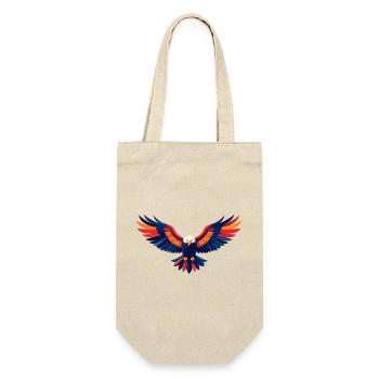 Colorful Eagle Flight Eagle Outstretched Wings Motif - Gift Bag for Bottles - nature - Front