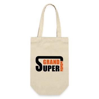 Super großer Bruder - Geschenkbeutel für Flaschen - Natur - Vorne