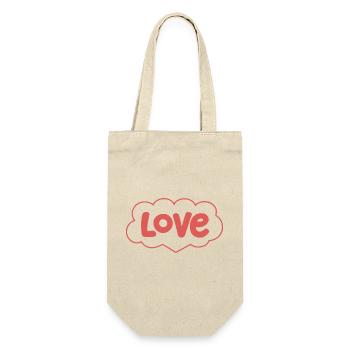 Love in Rosy Cloud - Gift Bag for Bottles - nature - Front