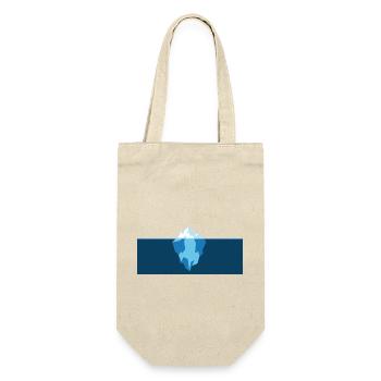 Eisberg Minimal Blau Design - Sac à bouteille - nature - Devant