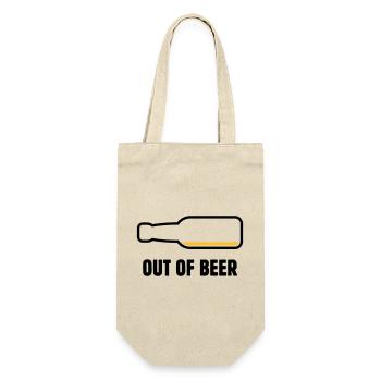 Out Of Beer (Beer / Beer / Beer Drinker POS 2C) - Gift Bag for Bottles - nature - Front