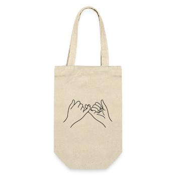 Mains de promesse Symbole d’art en ligne Amitié - Sac à bouteille - nature - Devant