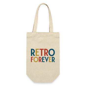 Retro für immer - Geschenkbeutel für Flaschen - Natur - Vorne