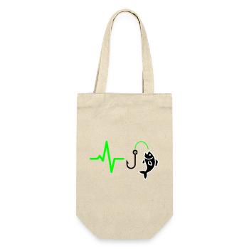 Angler Pulse Fish Silhouette - Gift Bag for Bottles - nature - Front