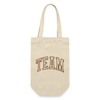 Team Outline - Gift Bag for Bottles - nature - Front