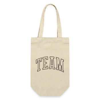 Team Outline - Gift Bag for Bottles - nature - Front