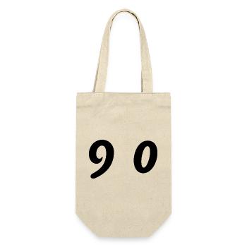 90. 90 YEARS. 90th ANNIVERSARY. 90 YEARS ANNIVERSARY. - Gift Bag for Bottles - nature - Front