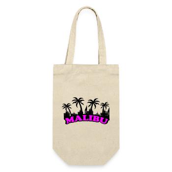 Malibu Neon Pink Font - Gift Bag for Bottles - nature - Front
