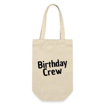 Birthday Crew - Gift Bag for Bottles - nature - Front