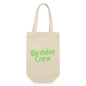 Birthday Crew - Gift Bag for Bottles - nature - Front
