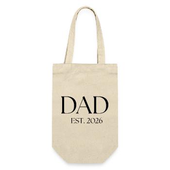 Dad soon - Gift Bag for Bottles - nature - Front