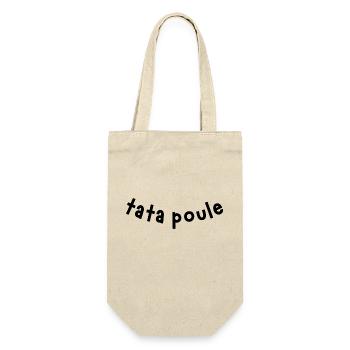 tata poule / t-shirt humour tata - Sac à bouteille - nature - Devant