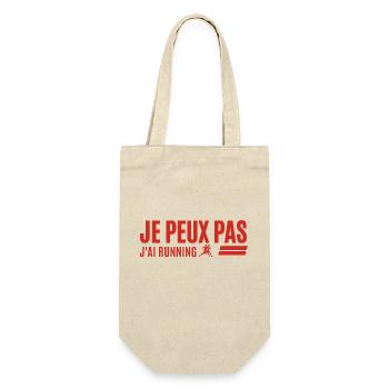 je peux pas j'ai running Cadeau Coureur - Sac à bouteille - nature - Devant