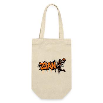 Zian Graffiti Dunk Orange - Geschenkbeutel für Flaschen - Natur - Vorne