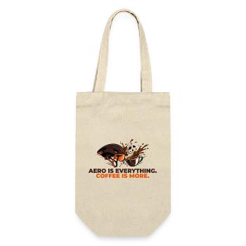 Aero Is Everything Coffee Is More - Gift Bag for Bottles - nature - Front