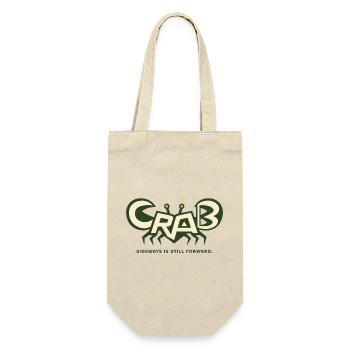CRAB – sideways also means forward - Gift Bag for Bottles - nature - Front