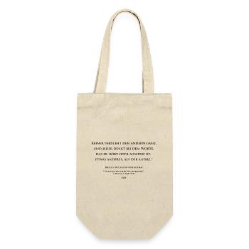 Goethe über die mangelnde Klarheit der Worte - Geschenkbeutel für Flaschen - Natur - Vorne