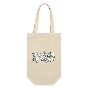 Eimsbüttel Hamburg Handschrift Graffiti - Geschenkbeutel für Flaschen - Natur - Vorne