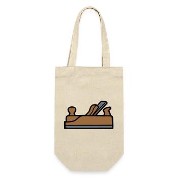 Planer Carpenter Icon - Gift Bag for Bottles - nature - Front