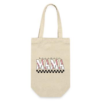 Baseball-Mama-Saison - Geschenkbeutel für Flaschen - Natur - Vorne